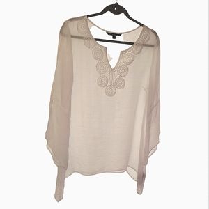 Zac & Rachel Blouses/Tops, Size L for Women Embroidered Top